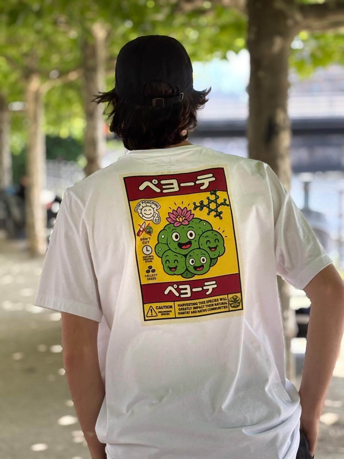 ペヨーテ (Peyote) Stop Poaching T-Shirt - Image 3