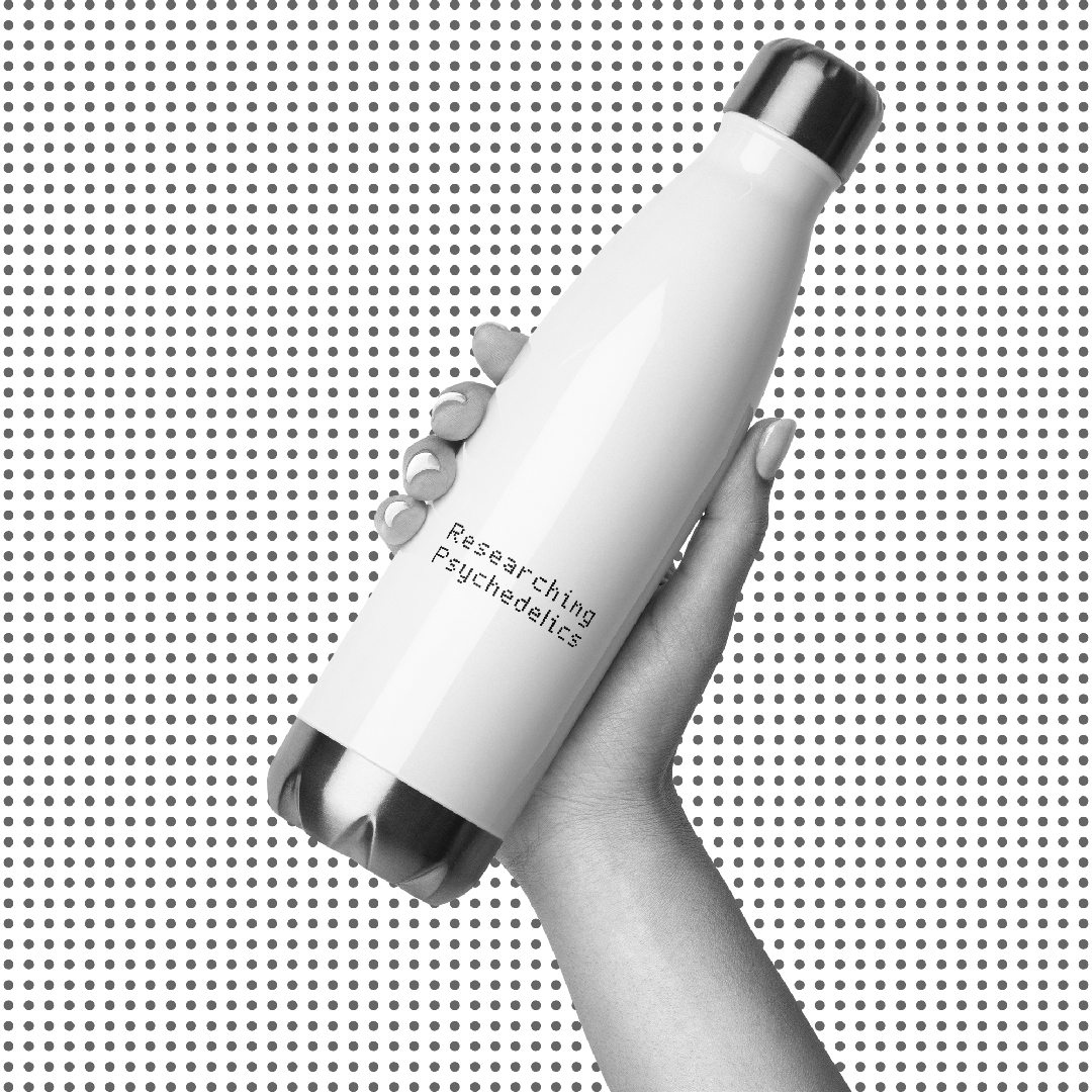 Researching Psychedelics 17-ounce Stainless steel water bottle