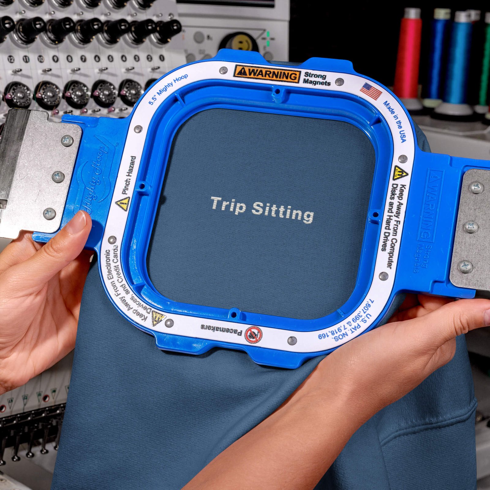 Trip Sitting Embroidered Unisex Sweatshirt - Image 5