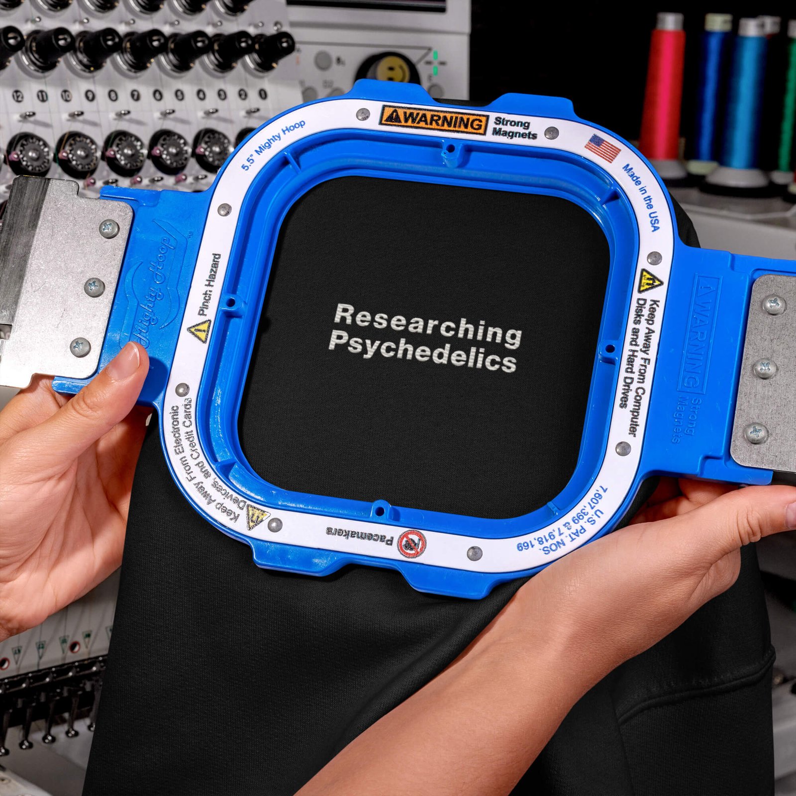 Researching Psychedelics Embroidered Unisex Hoodie - Image 5