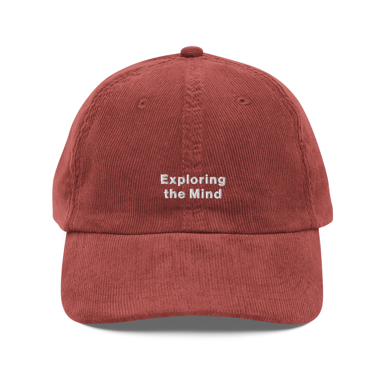 Exploring the Mind Embroidered Vintage corduroy cap - Image 10