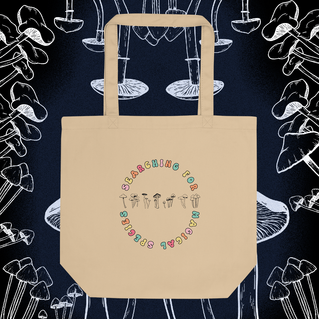 Searching for Magical Species (Psilocybe Edition) Eco Tote Bag