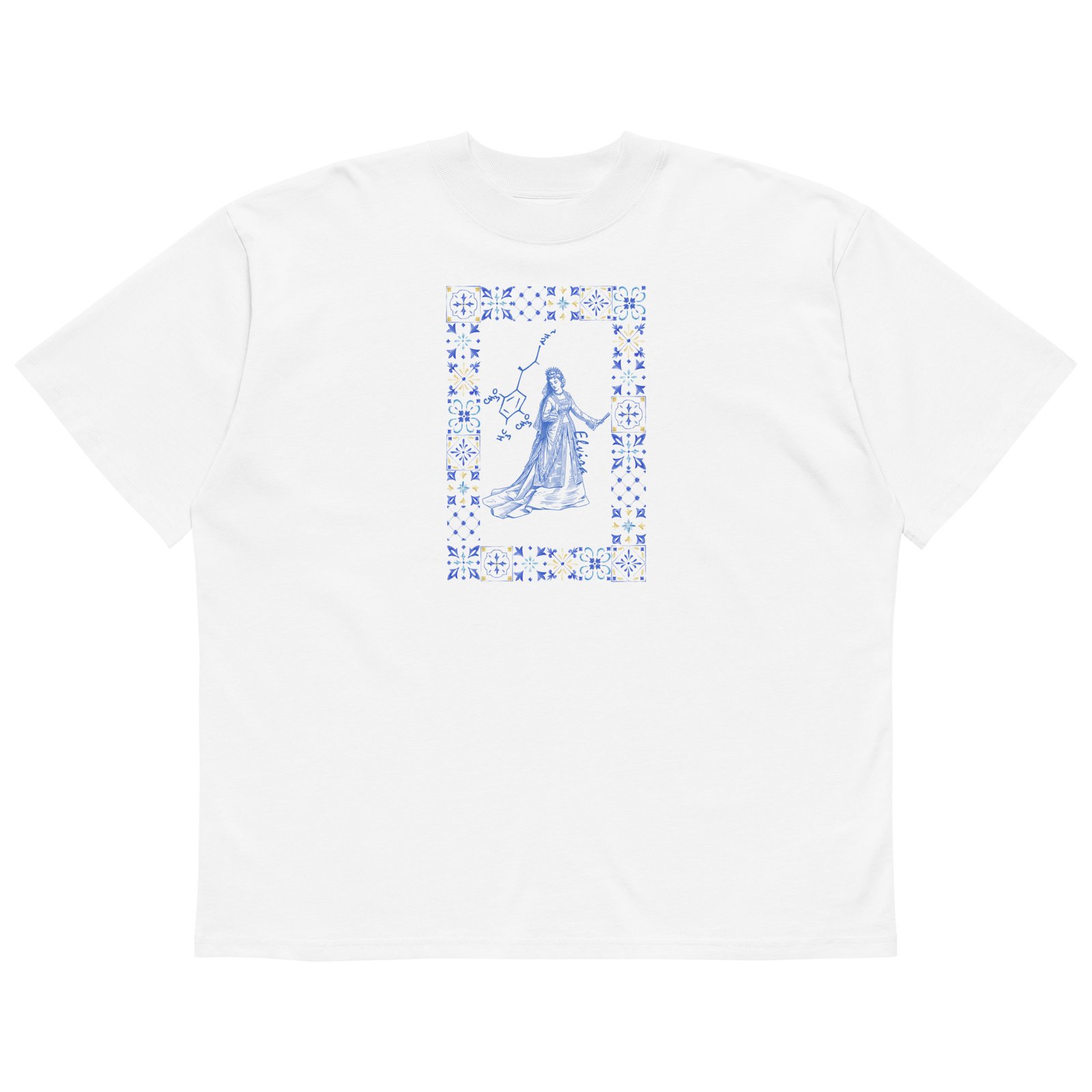 Shulgin's 10 classic ladies: Elvira (ß-Me-DOM) shirt - Organic cotton Oversized - Image 2