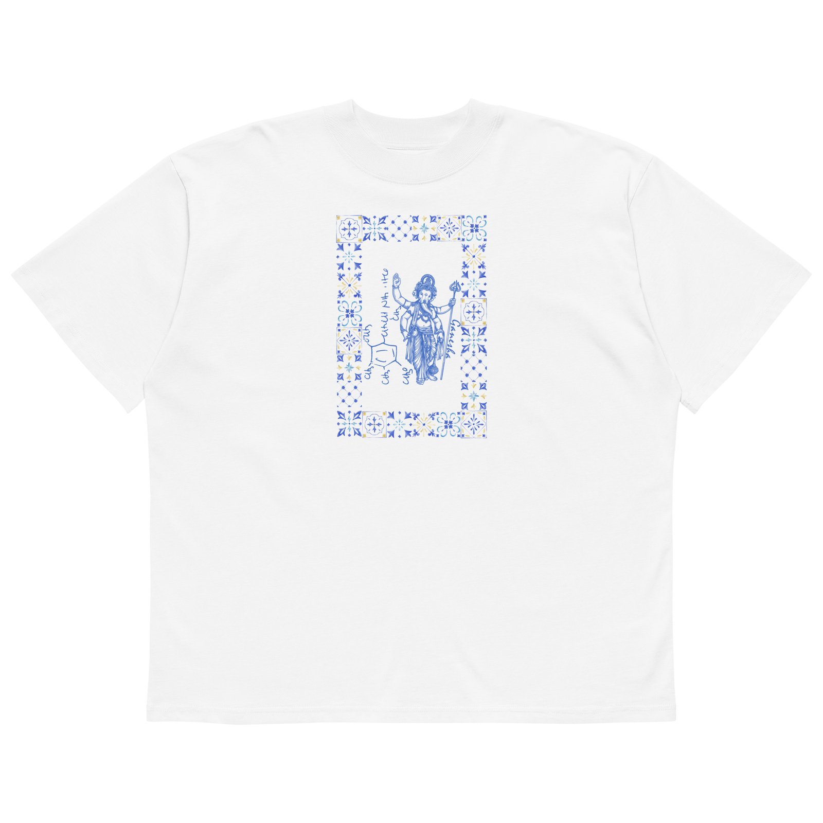 Shulgin's 10 classic ladies: Ganesha (3-methyl-DOM) shirt - Organic cotton Oversized - Image 2