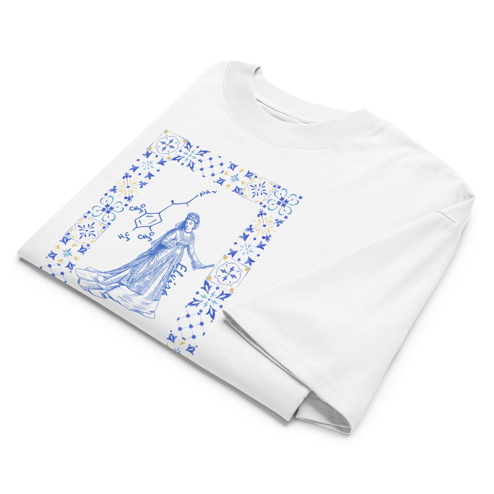 Shulgin's 10 classic ladies: Elvira (ß-Me-DOM) shirt - Organic cotton Oversized - Image 5